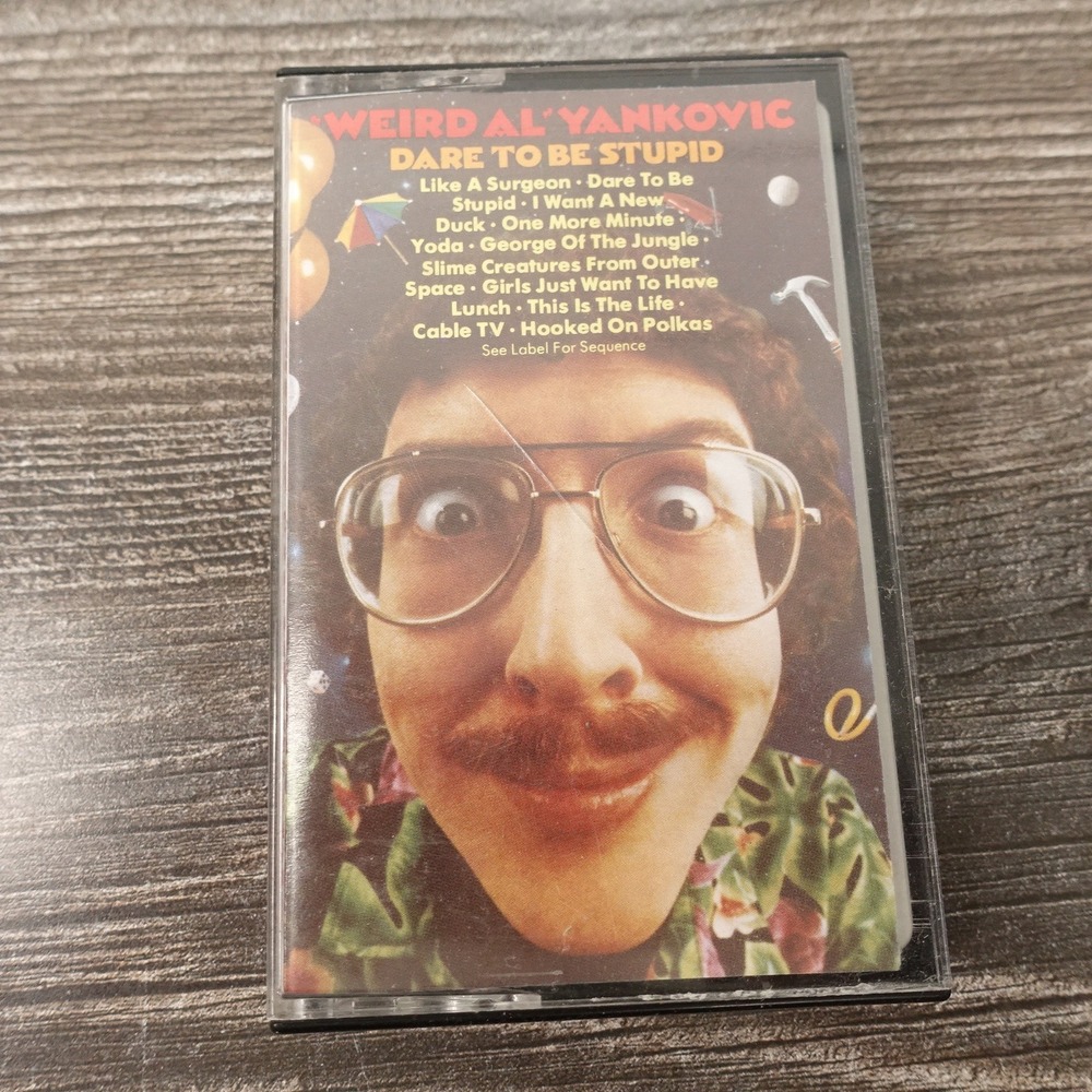 Weird Al Yankovic Dare to Be Stupid Cassette Tape 1985 FZT 40033 Good Condition